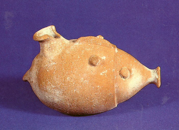 פסל דג מקרמיקה מהתקופה הפרסית